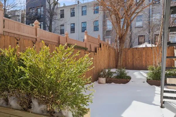 a backyard of a house
