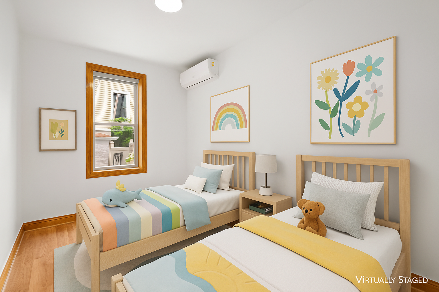 95 Chester Avenue, Unit 1 Brooklyn, NY 11218 - Photo 8 of 13 a bedroom with two beds and painting on the wall