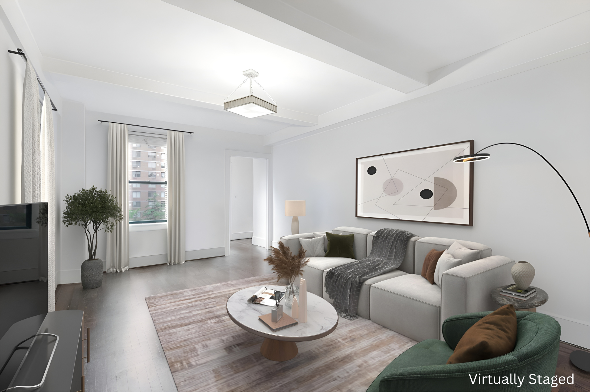 65 West 95th Street, Unit 4D Manhattan, NY 10025 - Photo 3 of 11 a living room with furniture and wooden floor