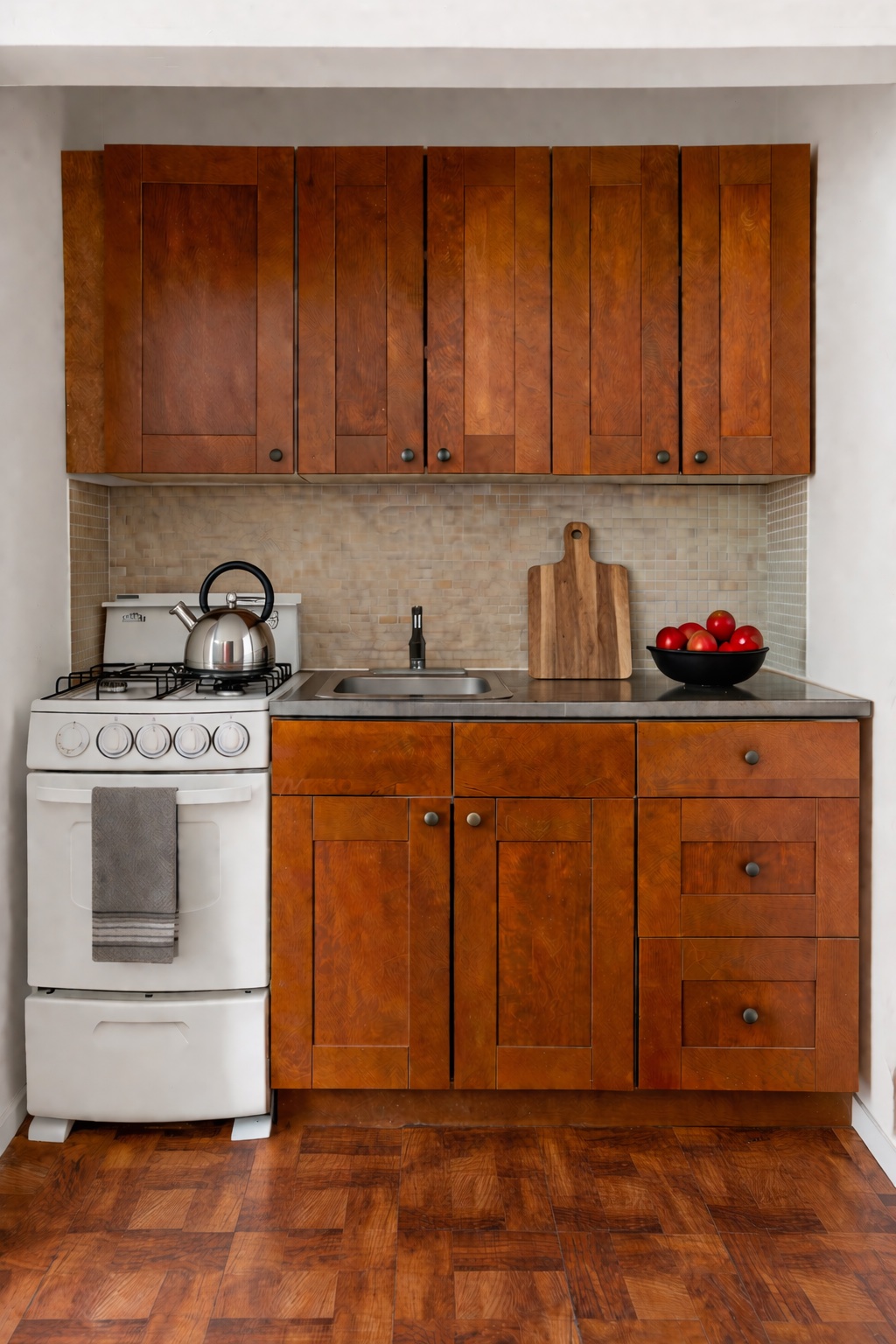 175 Willoughby Street, Unit 6F Brooklyn, NY 11201 - Photo 3 of 11 a kitchen with stainless steel appliances granite countertop a sink a stove and cabinets