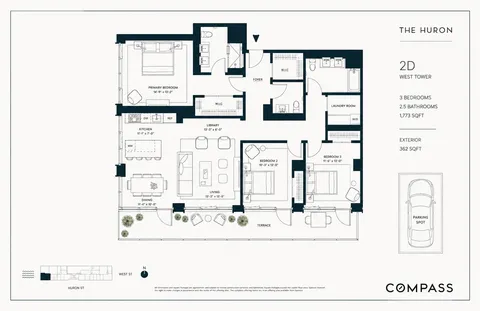 $3,995,000 | 29 Huron Street, Unit 2DW | Greenpoint