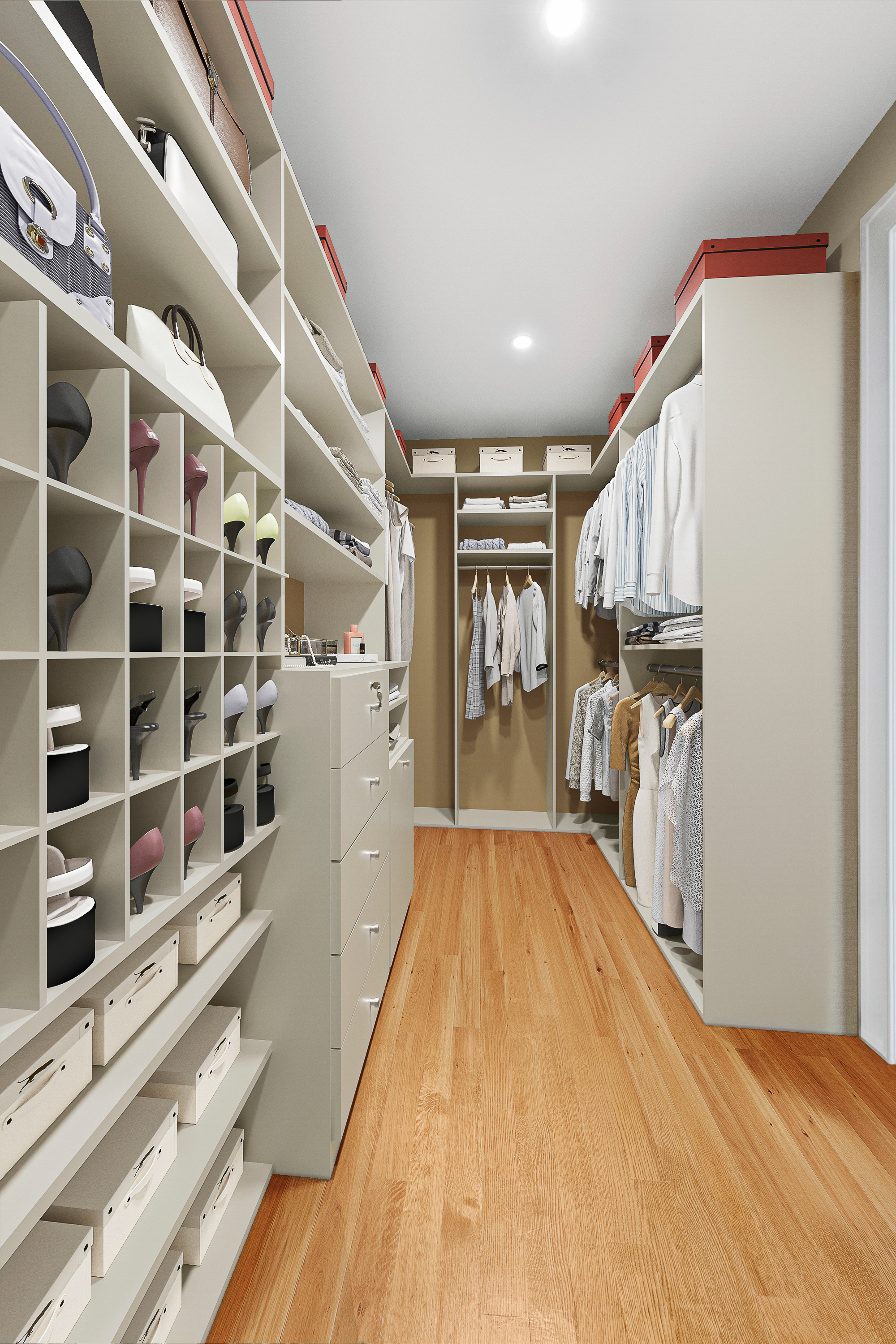 530 Park Avenue, Unit 3F Manhattan, NY 10065 - Photo 9 of 25 a view of empty room with wooden floor and cabinets
