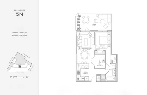 $1,090,000 | 300 West 122nd Street, Unit 5N | Harlem