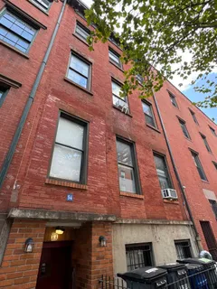 a front view of a building