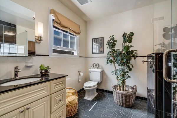 a workspace with wooden floor