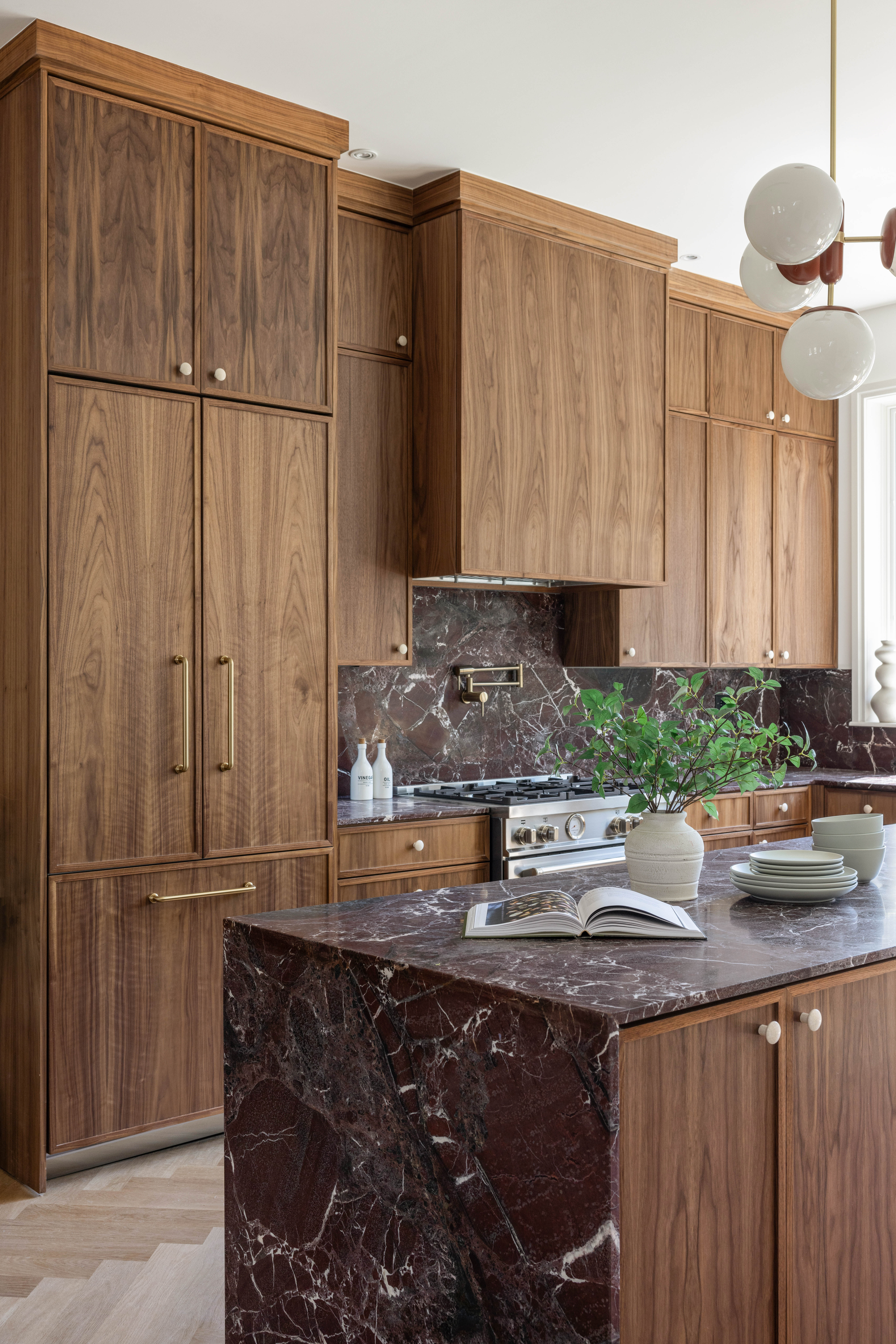 196 Monroe Street Brooklyn, NY 11216 - Photo 7 of 22 a kitchen with granite countertop a refrigerator and a sink