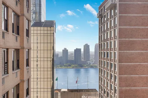 a view of a tall building