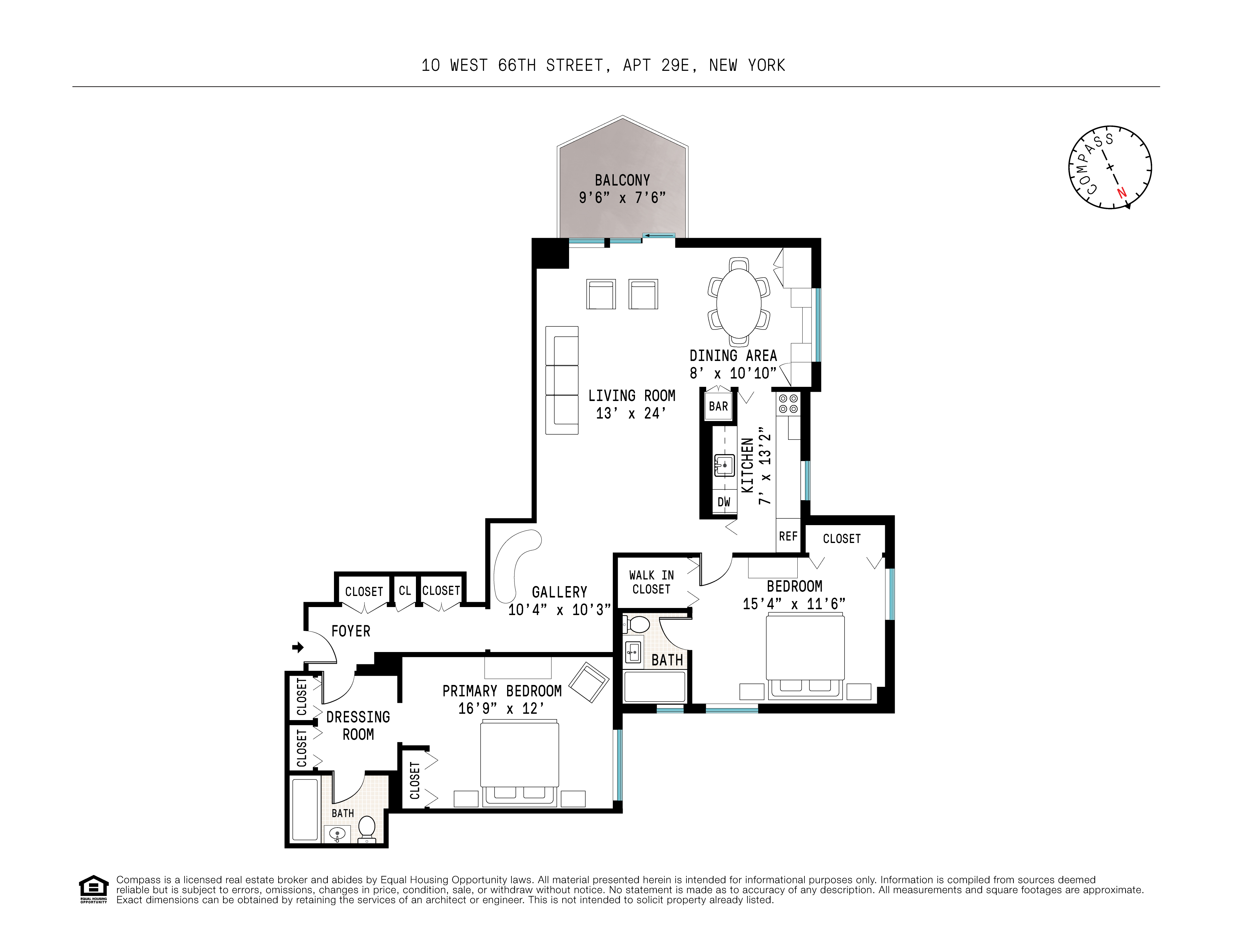 10 West 66th Street, Unit 29E Manhattan, NY 10023 - Photo 38 of 39 a picture of a floor plan