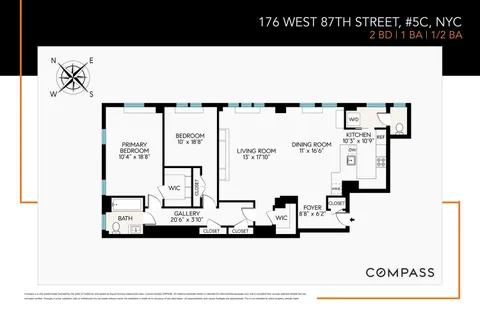 $1,995,000 | 176 West 87th Street, Unit 5C | Upper West Side