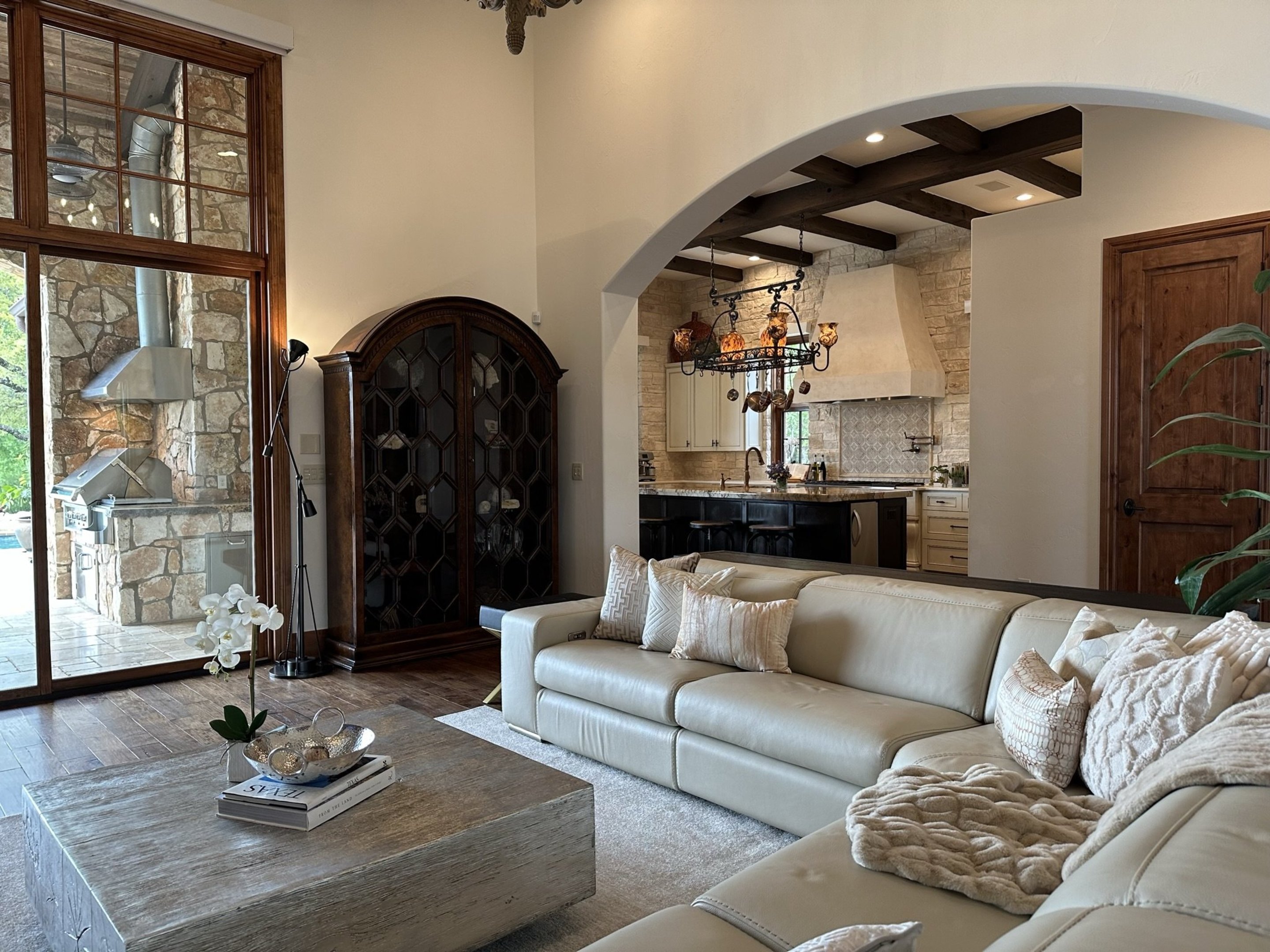 808 Rivercliff Drive Spicewood, TX 78669 - Photo 5 of 71 a living room with furniture and wooden floor