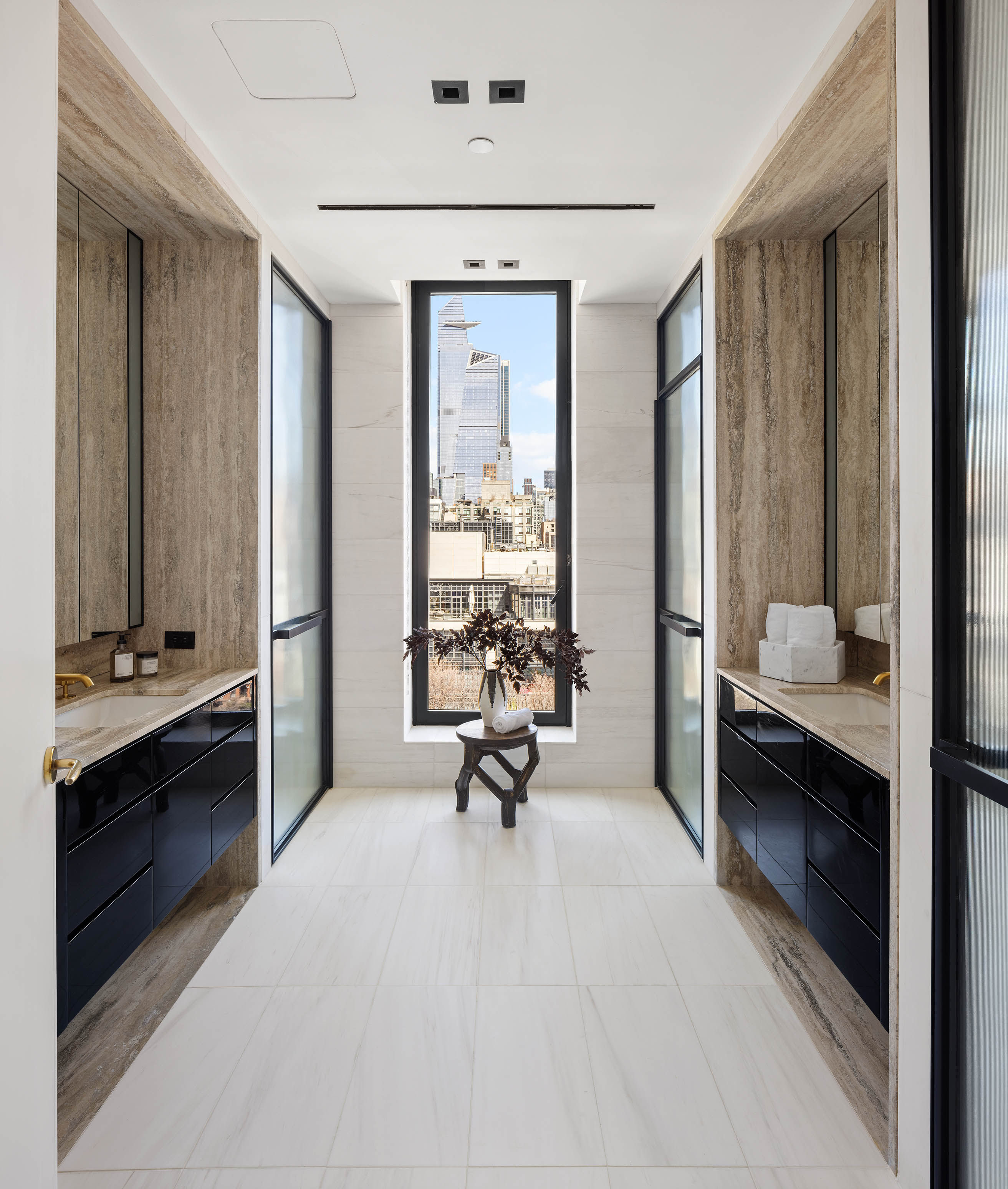 505 West 19th Street, Unit PH1 Manhattan, NY 10011 - Photo 13 of 26 a view of a double vanity sink and a window