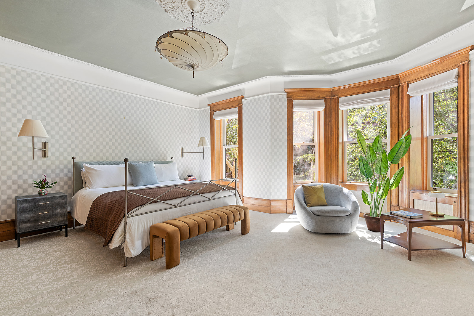 623 2nd Street Brooklyn, NY 11215 - Photo 11 of 26 a spacious bedroom with a bed and a large window