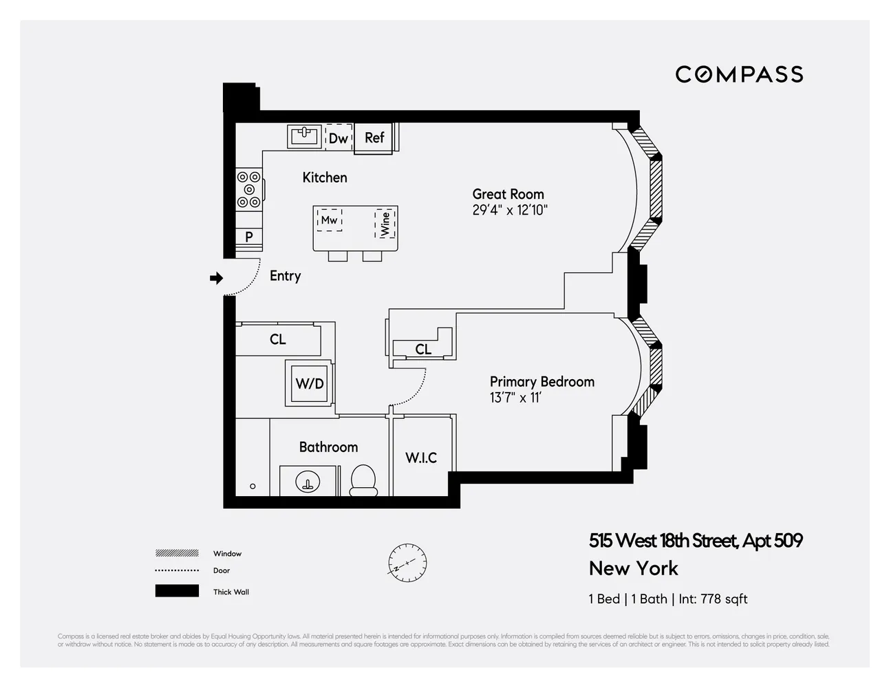 $10,000 | 515 West 18th Street, Unit 509 | Chelsea