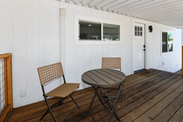 a view of chair and wooden floor