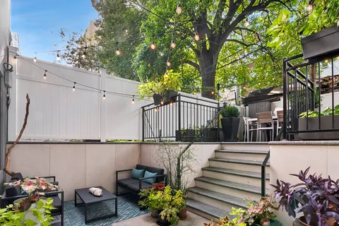 a view of a terrace with couches