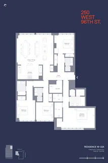 $5,700,000 | 250 West 96th Street, Unit 18A | Upper West Side