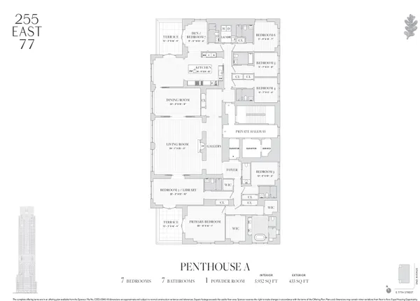 $25,770,000 | 255 East 77th Street, Unit PHA | Upper East Side