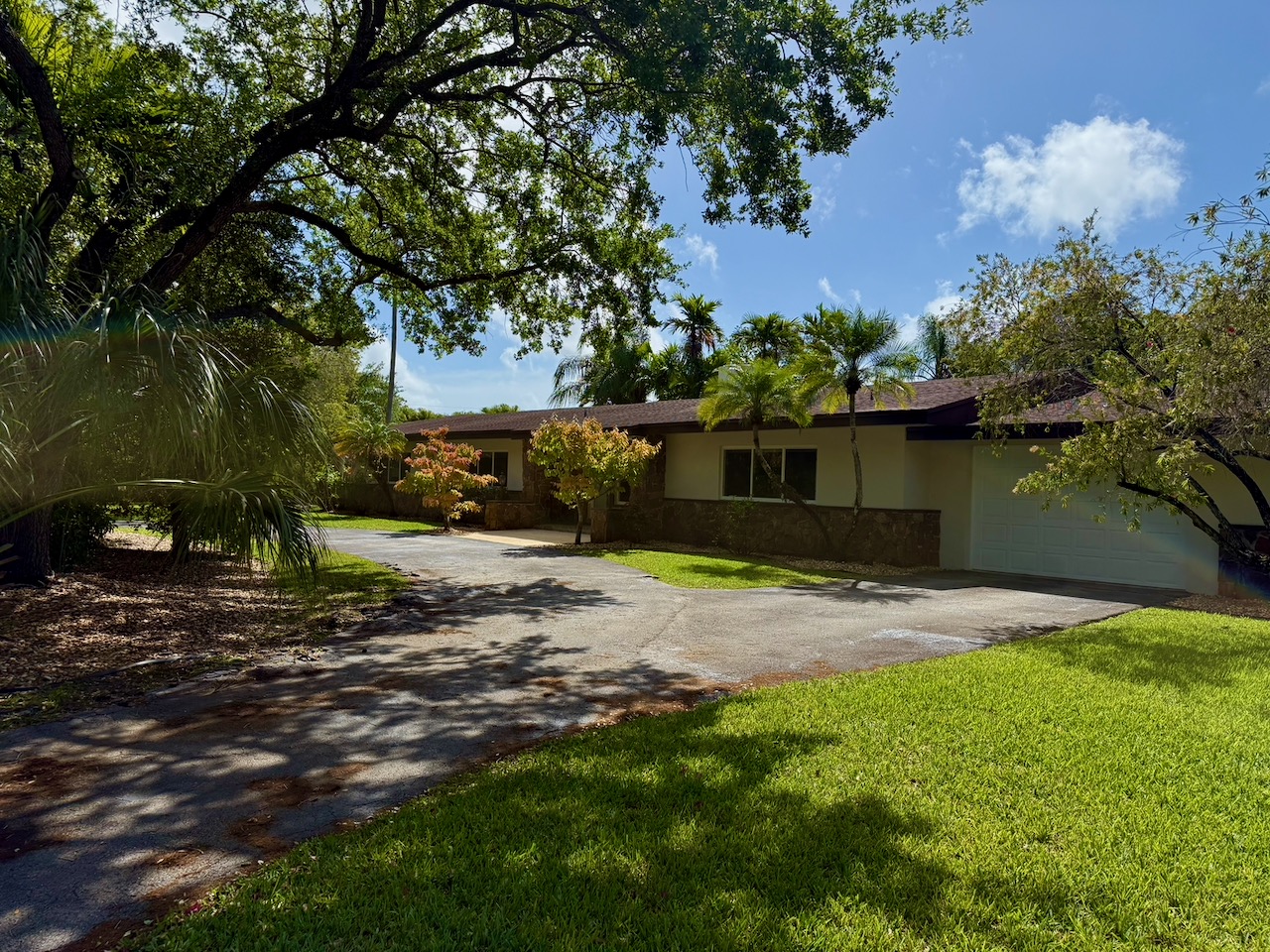 7555 Southwest 79th Avenue Miami, FL 33143 - Photo 4 of 8 a view of a yard with plants and trees