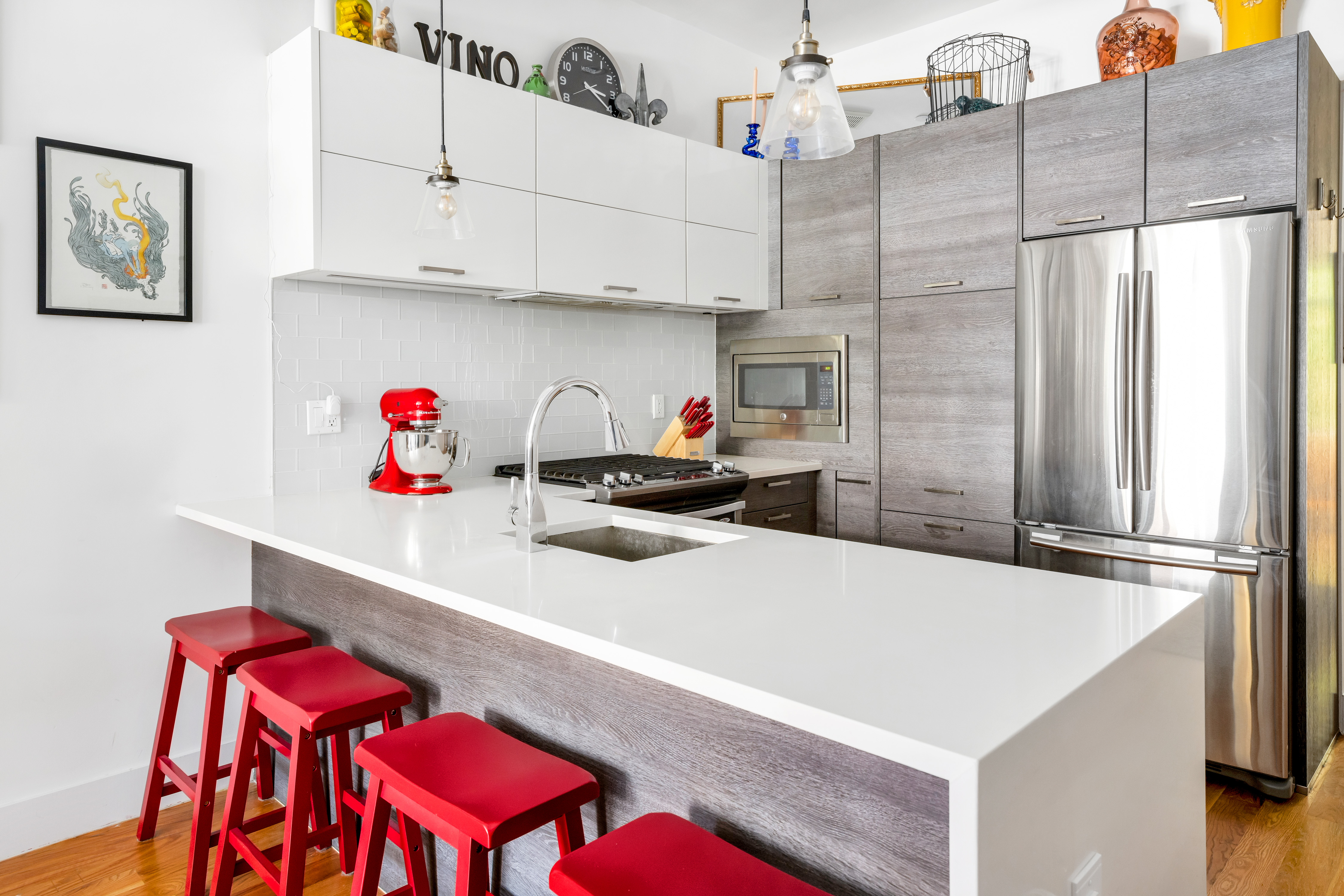 90 Troy Avenue, Unit 2 Brooklyn, NY 11213 - Photo 4 of 12 a kitchen with stainless steel appliances a refrigerator and a stove
