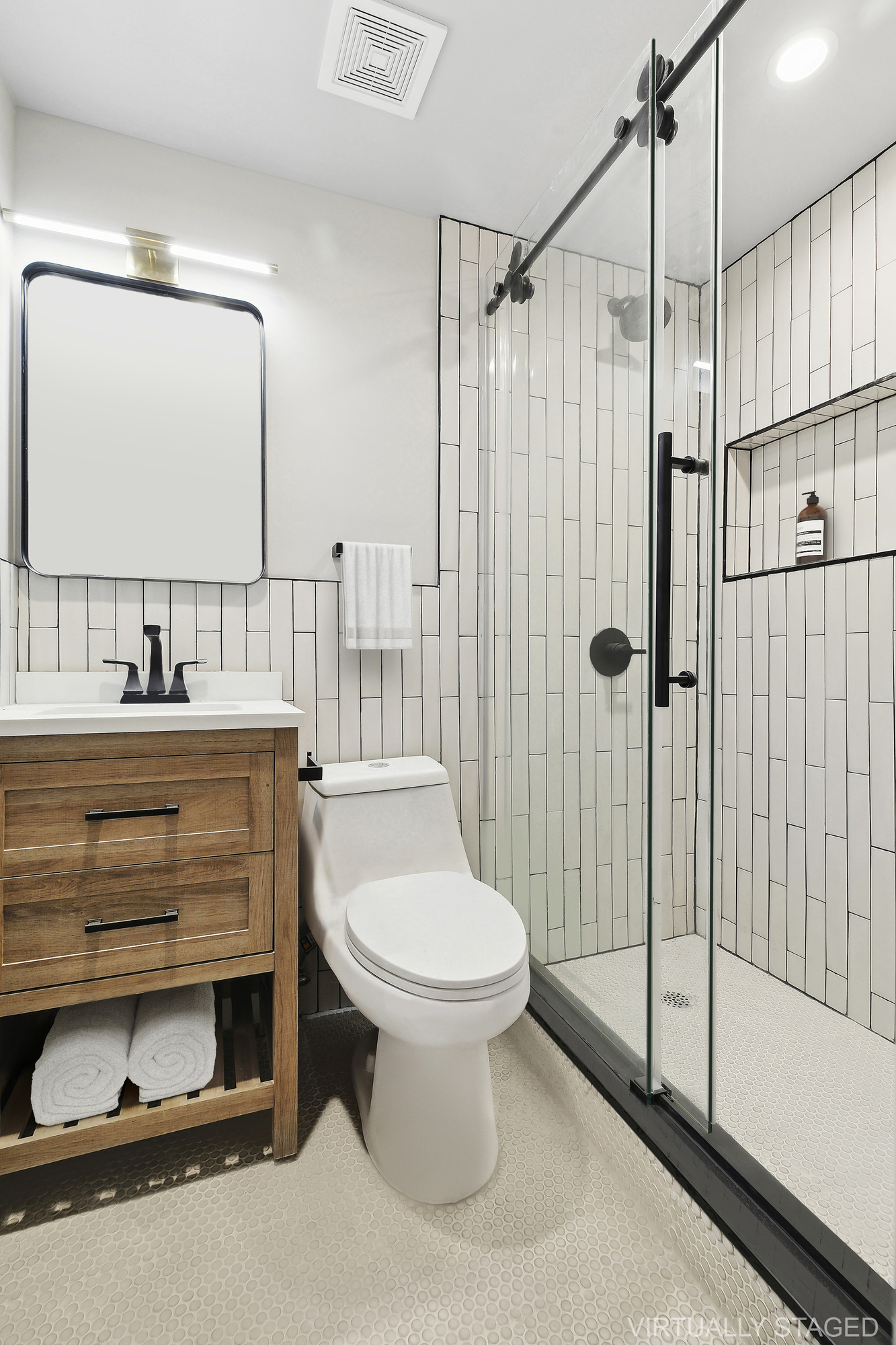 1265 Madison Street, Unit 1 Brooklyn, NY 11221 - Photo 11 of 11 a bathroom with a sink toilet and shower