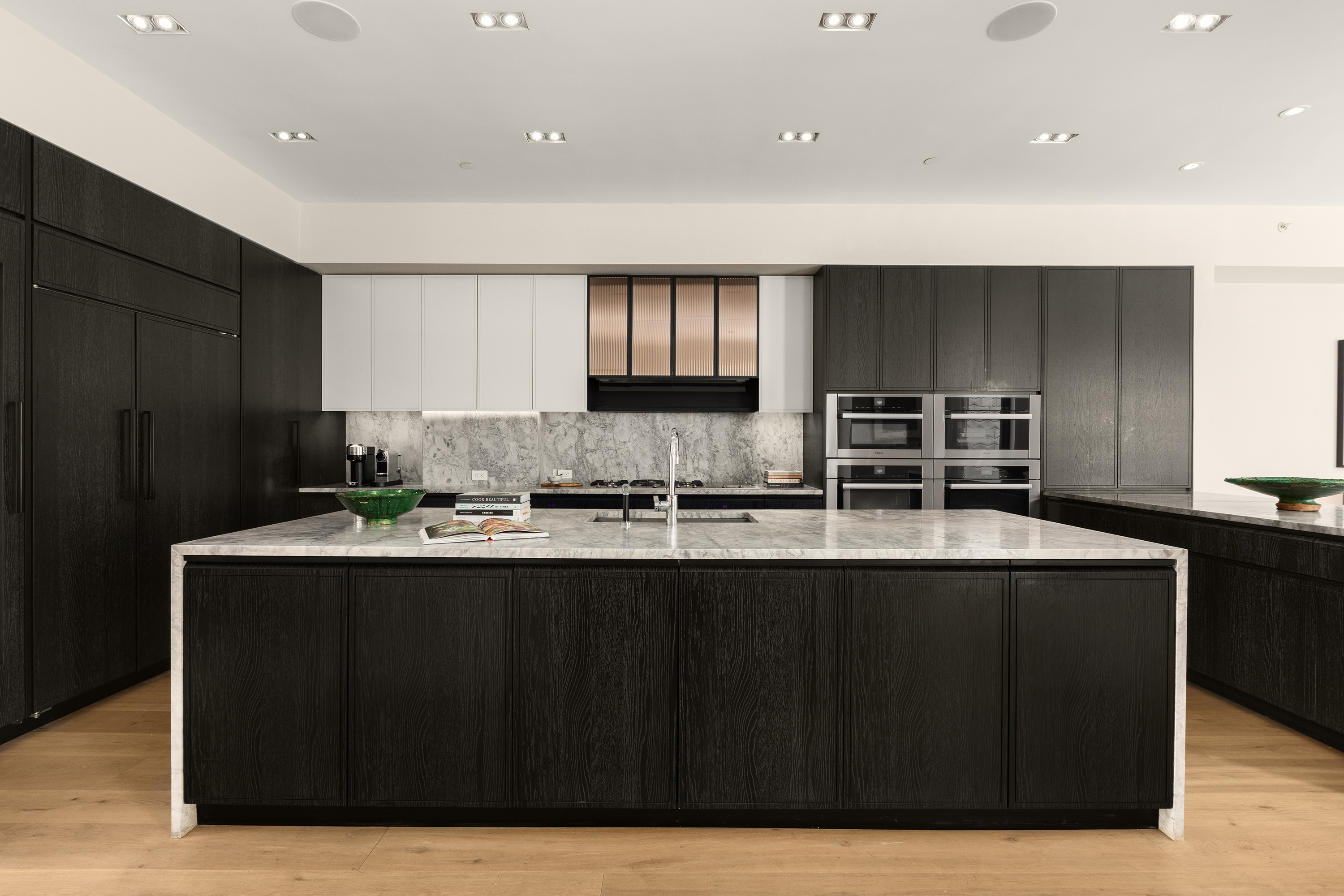 11 Beach Street, Unit THA Manhattan, NY 10013 - Photo 4 of 29 a kitchen with counter top space sink and refrigerator