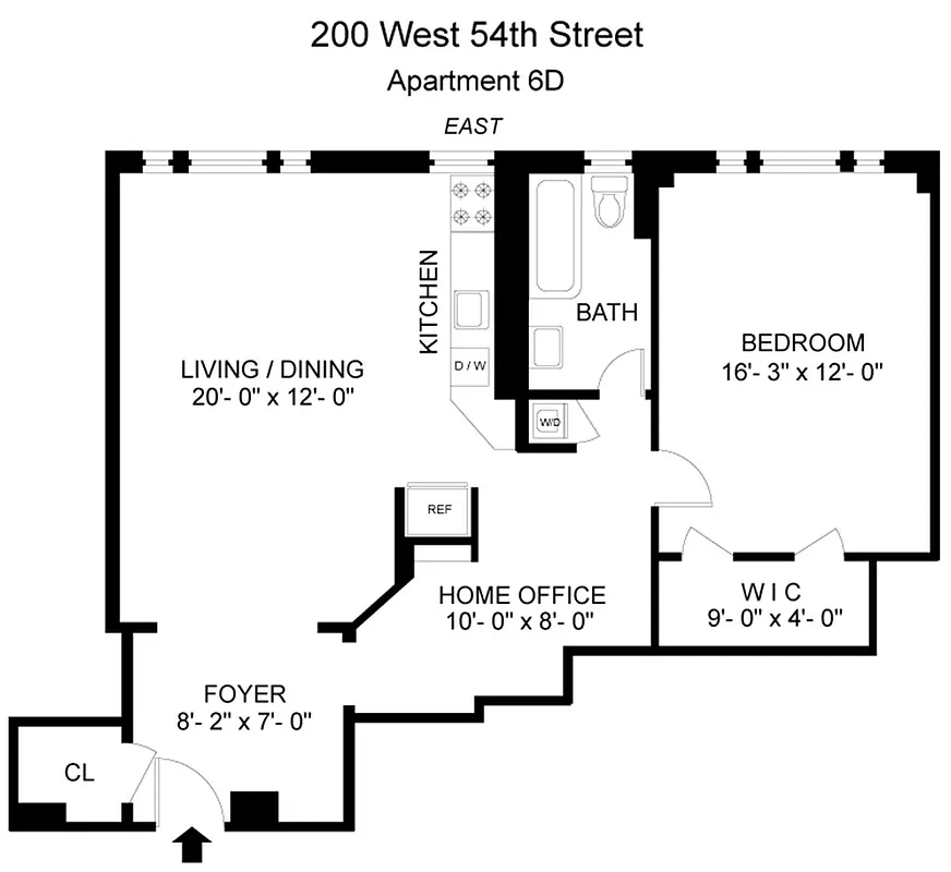 200 West 54th Street, Unit 6D Manhattan, NY 10019 - Photo 6 of 6 a picture of a book and a bed