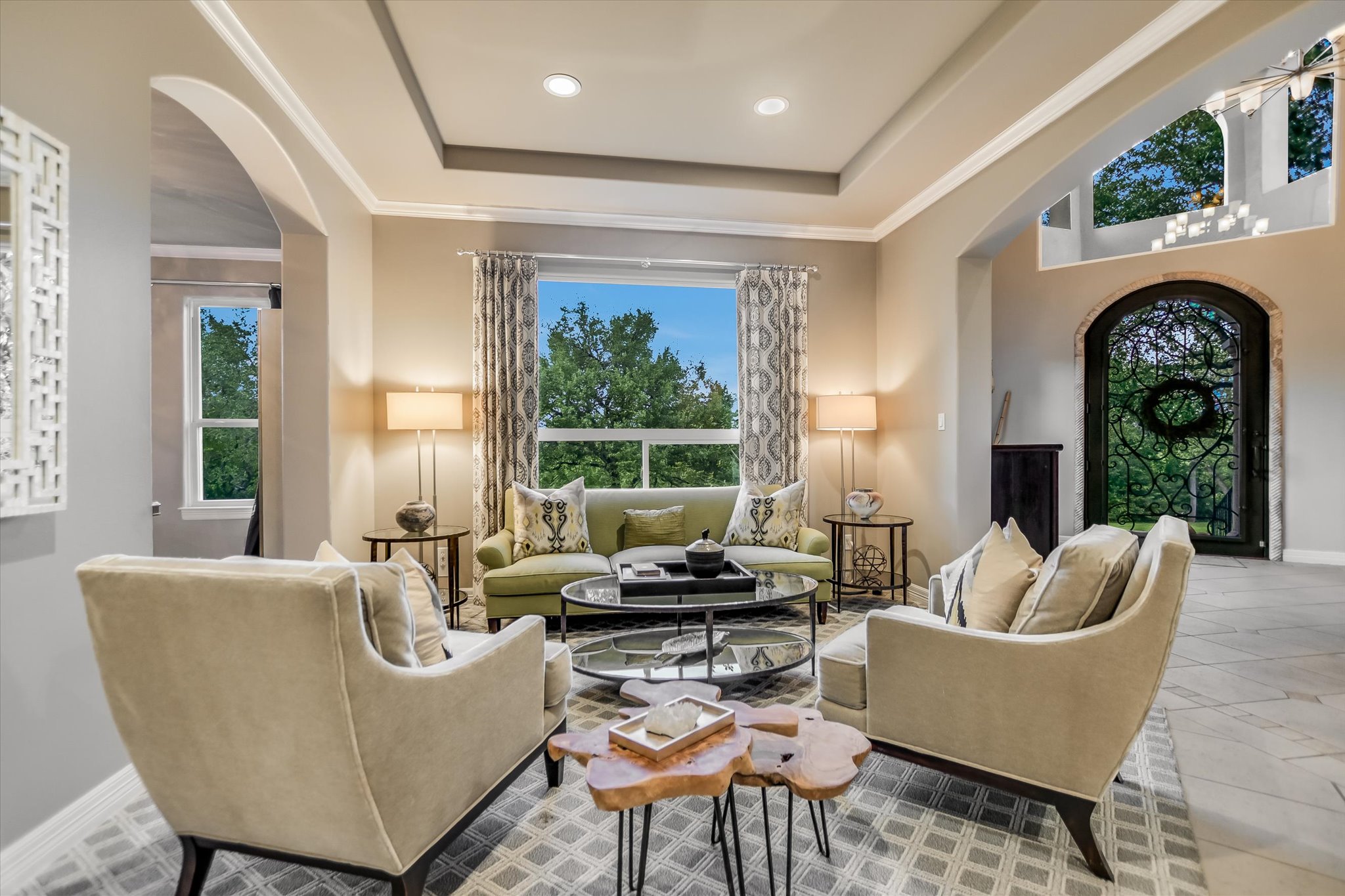 1422 Palomino Ridge Drive Austin, TX 78733 - Photo 5 of 60 a living room with furniture and a large window