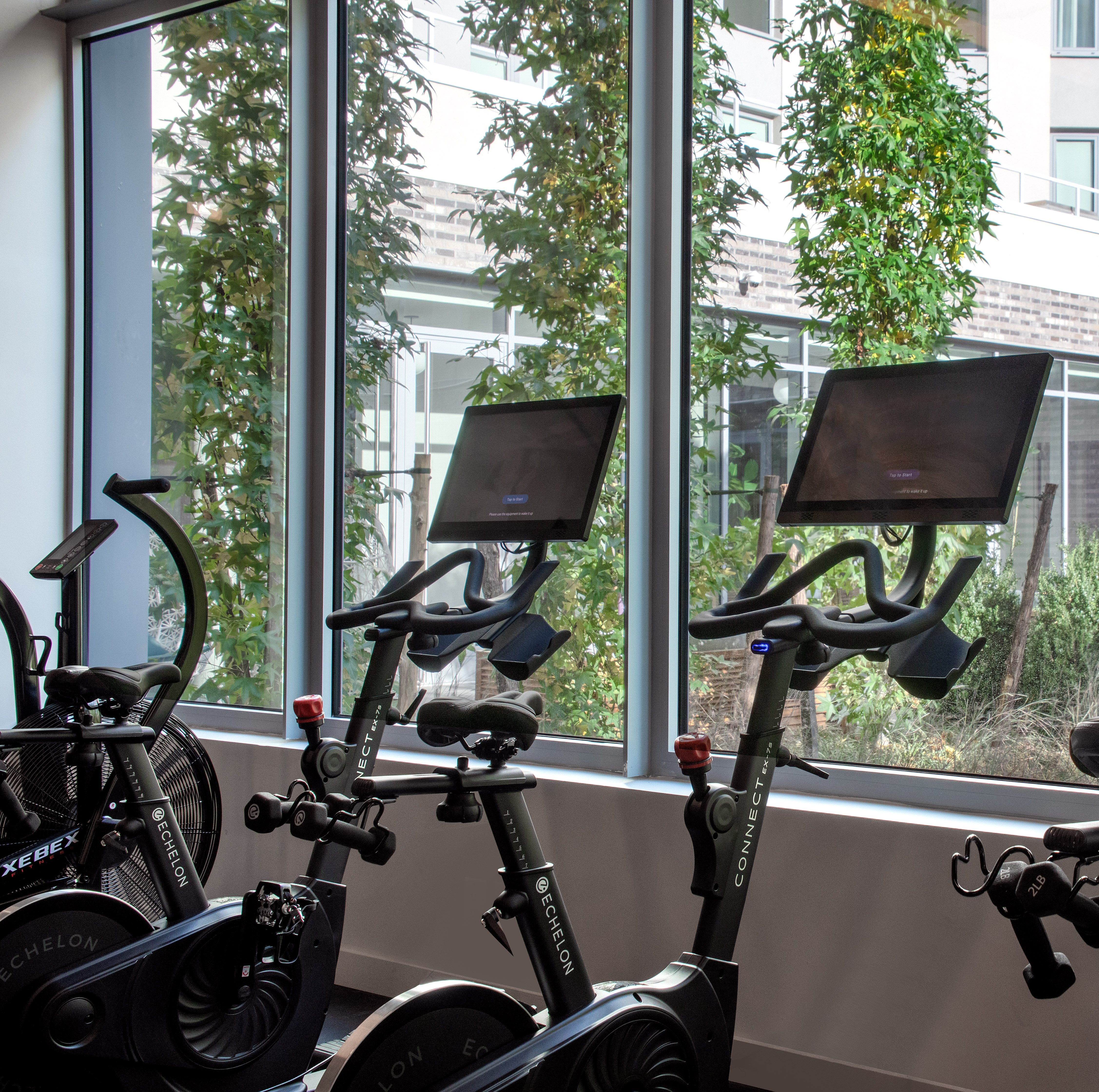 30-77 Vernon Boulevard, Unit 514W Queens, NY 11102 - Photo 11 of 21 a view of a room with gym equipment