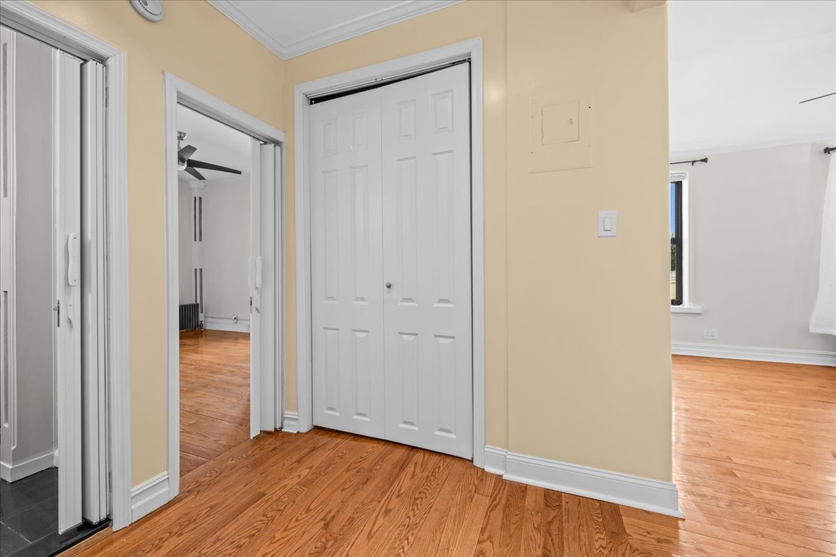 1710 Carroll Street, Unit D4 Brooklyn, NY 11213 - Photo 7 of 16 a view of a hallway with wooden floor