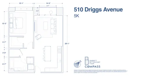 $1,450,000 | 510 Driggs Avenue, Unit 5K | Williamsburg