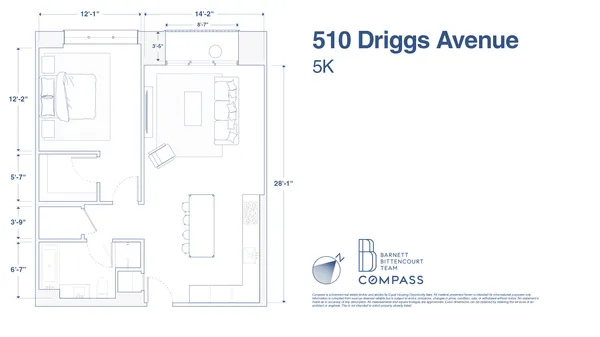 $1,395,000 | 510 Driggs Avenue, Unit 5K | Williamsburg