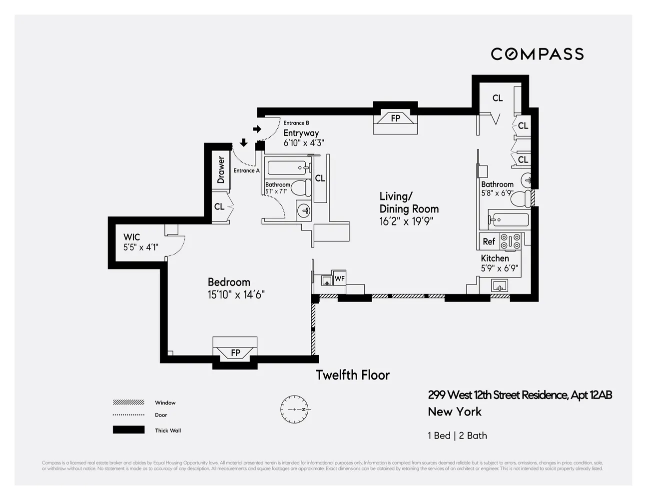 $2,499,000 | 299 West 12th Street, Unit 12AB | West Village