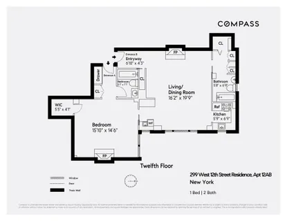 $2,499,000 | 299 West 12th Street, Unit 12AB | West Village
