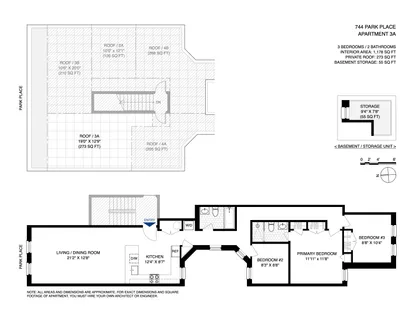 $1,670,000 | 744 Park Place, Unit 3A | Crown Heights