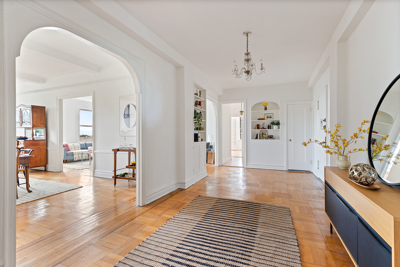 41 Eastern Parkway, Unit 8B Brooklyn, NY 11238 - Photo 5 of 13 a view of a livingroom with furniture and front door