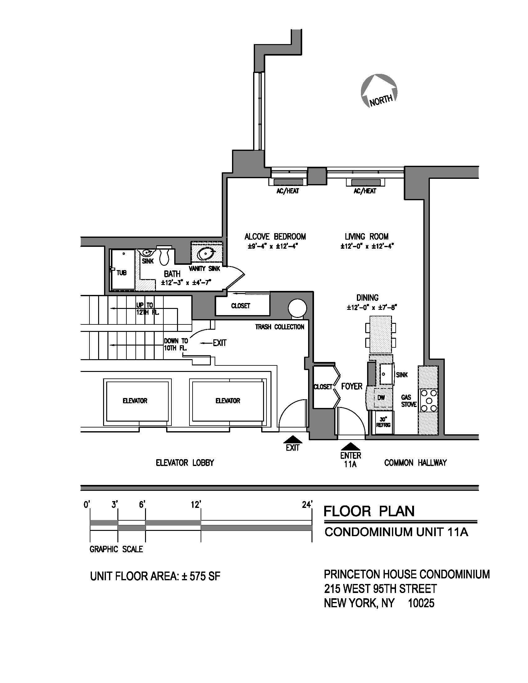 215 West 95th Street, Unit 11A Manhattan, NY 10025 - Photo 9 of 9 a black and white photo of a picture