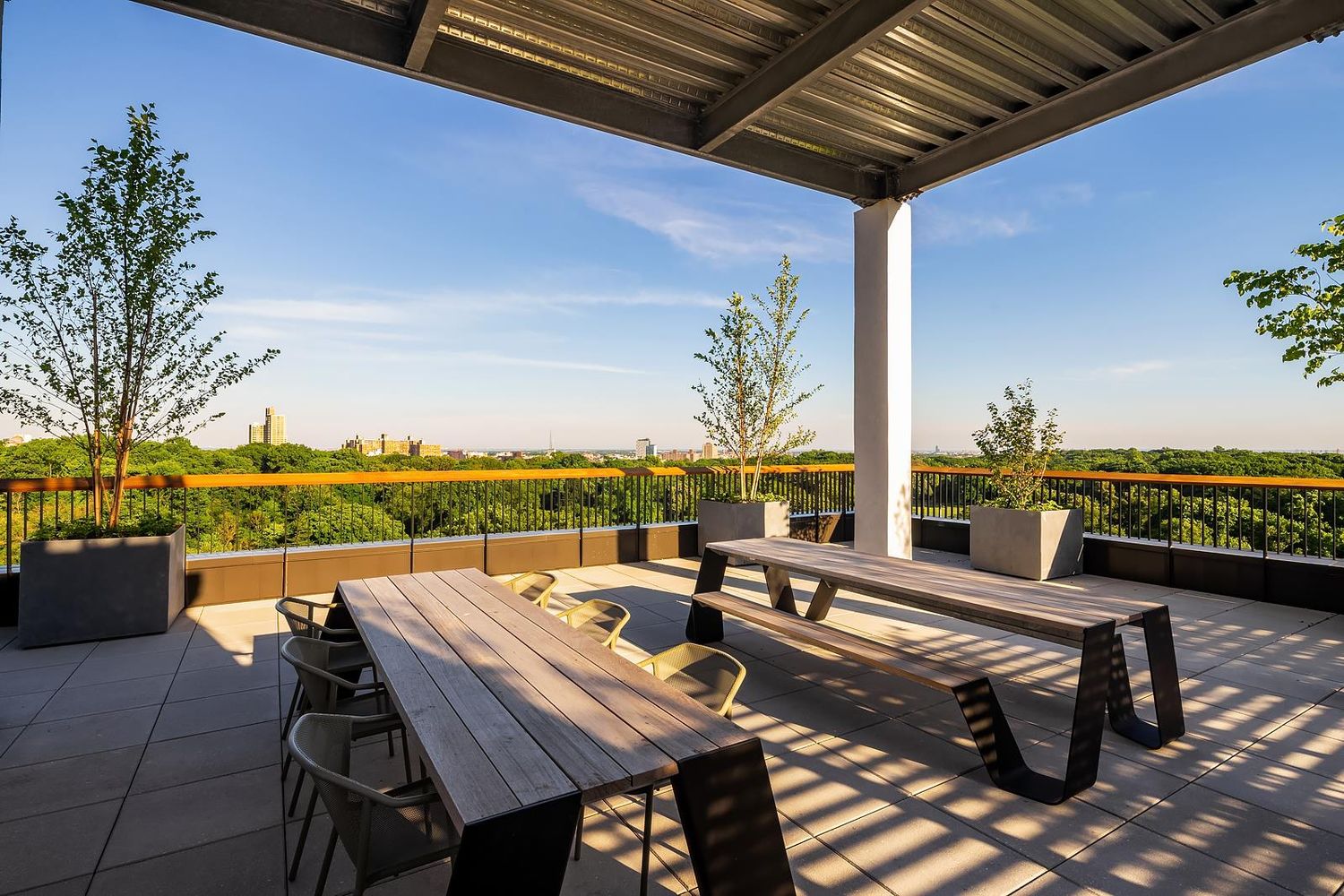 1 Prospect Park West, Unit 2B Brooklyn, NY 11215 - Photo 20 of 23 an outdoor sitting area with furniture and city view