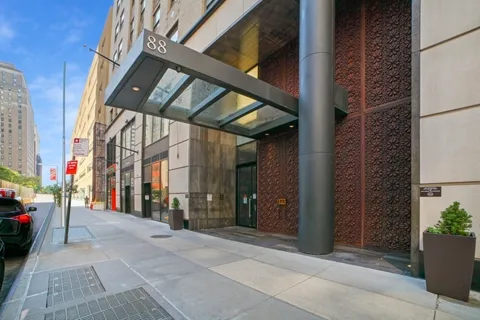 a view of path along with building