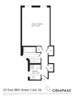 $375,000 | 121 East 88th Street, Unit 3A | Upper East Side