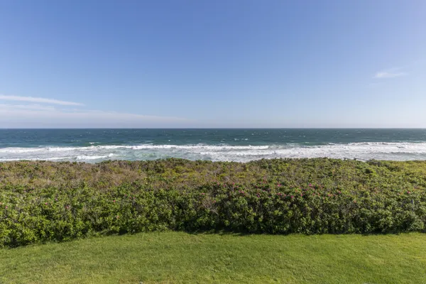 a view of a lake with a ocean view