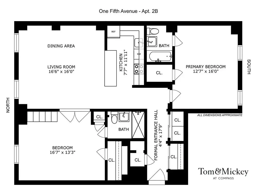 $1,395,000 | 1 5th Avenue, Unit 2B | Greenwich Village