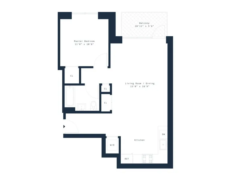 17 Convent Avenue, Unit 3D Manhattan, NY 10027 - Photo 9 of 9 a picture of a floor plan