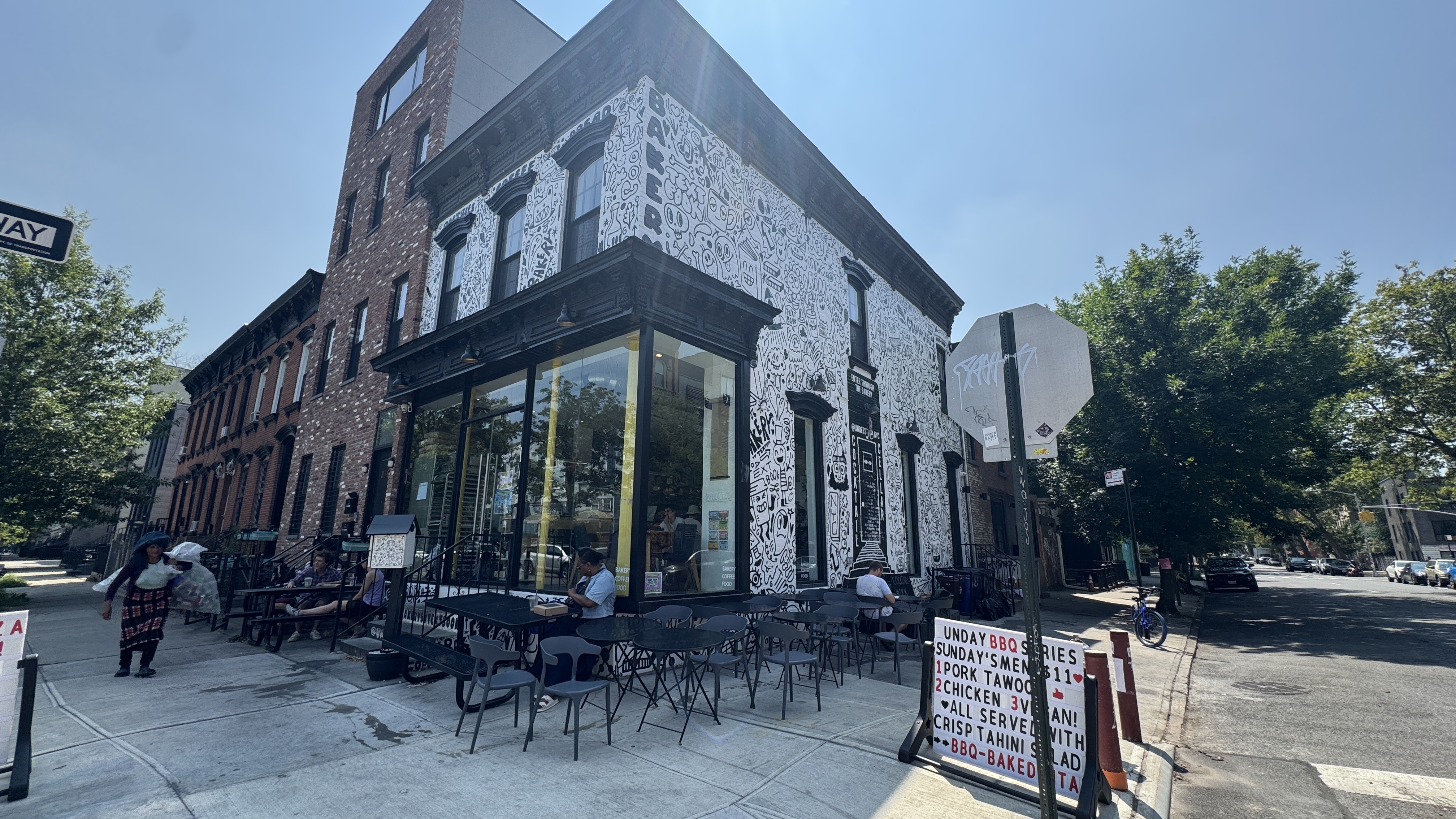 846 Hancock Street, Unit GARDEN Brooklyn, NY 11233 - Photo 11 of 17 a view of a building with a patio