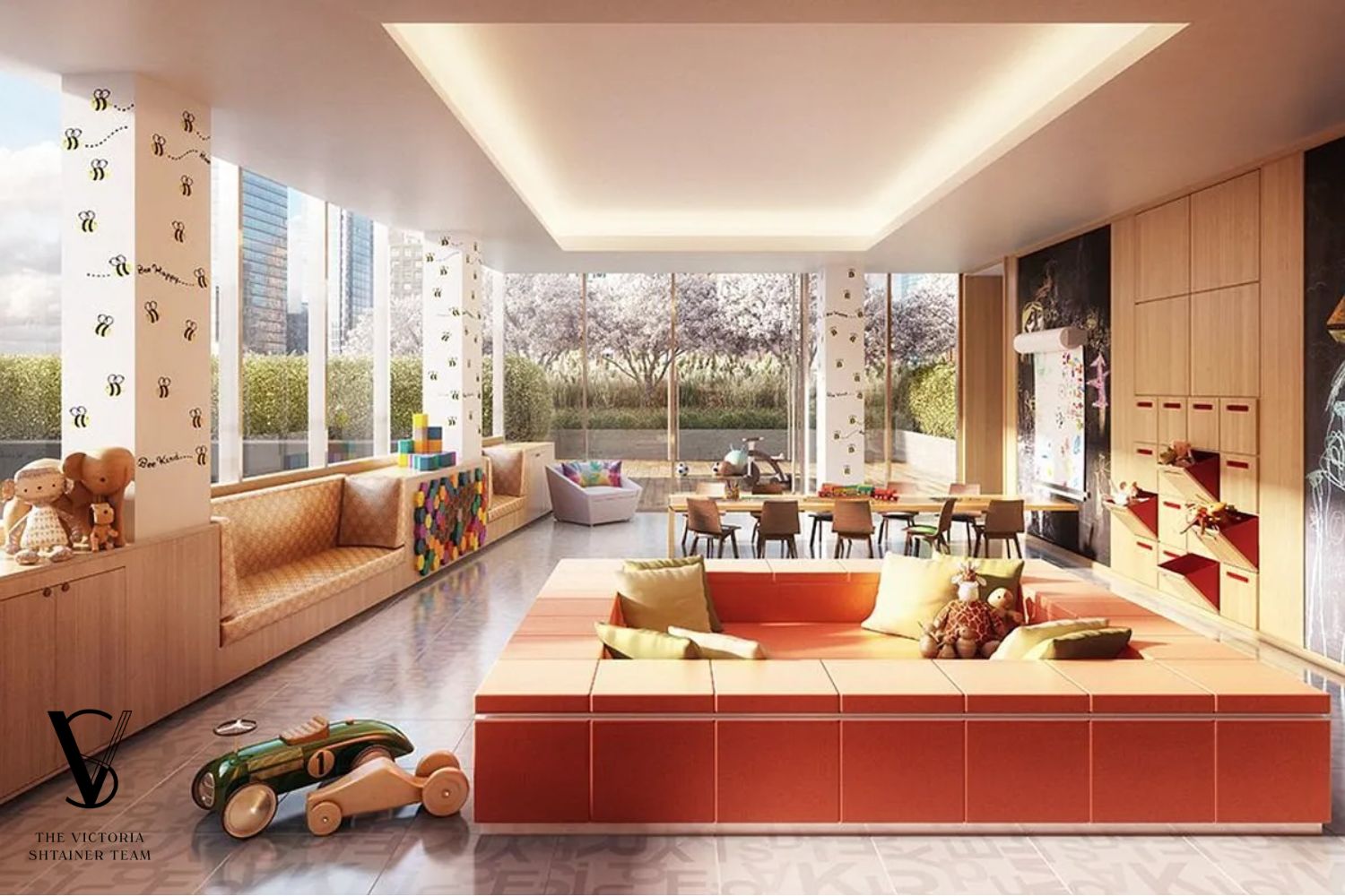 1 West End Avenue, Unit C28 Manhattan, NY 10069 - Photo 25 of 26 a living room with furniture and a large window