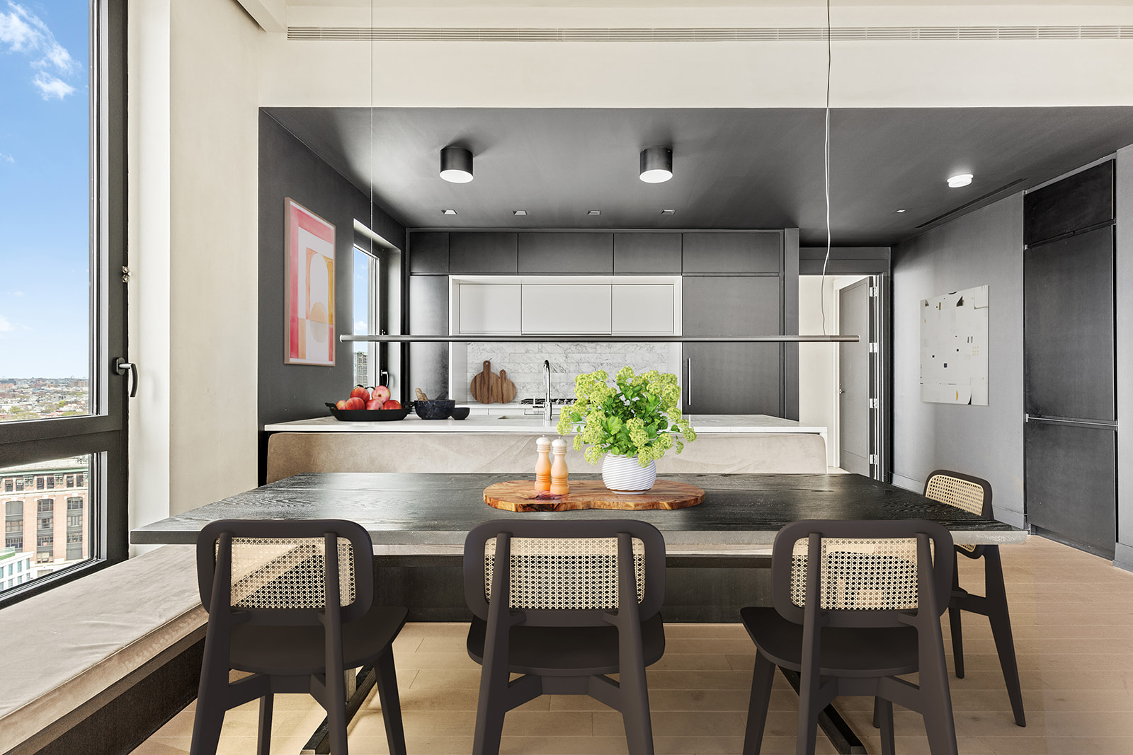 550 Vanderbilt Avenue, Unit 1508 Brooklyn, NY 11238 - Photo 2 of 17 a dining room with furniture and window