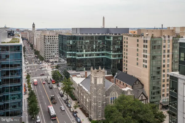 a view of a building with garden