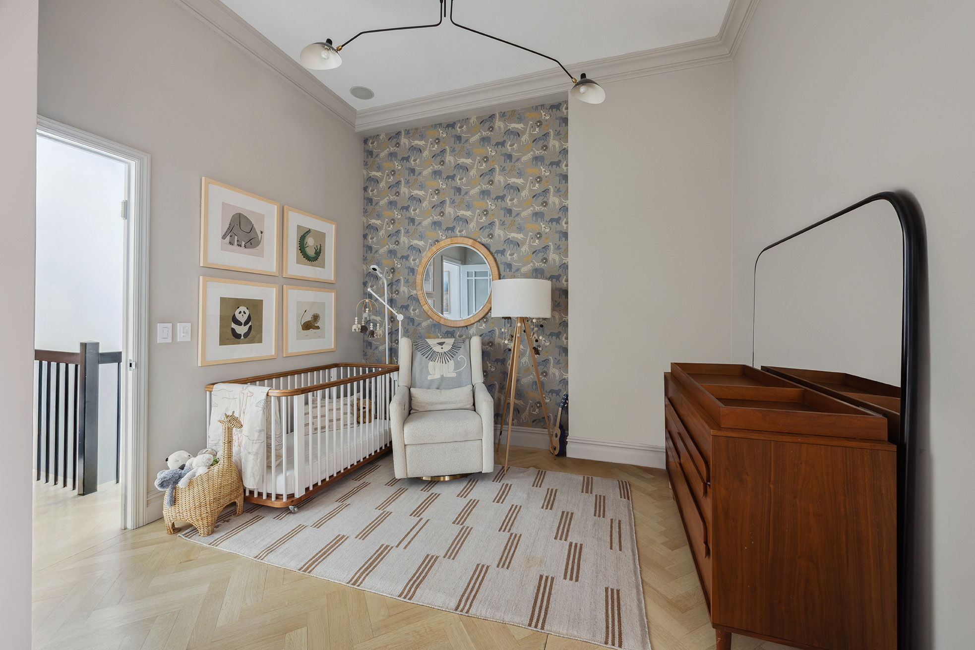 250 Mercer Street, Unit A504 Manhattan, NY 10012 - Photo 6 of 13 a view of a hardwood floor and staircase