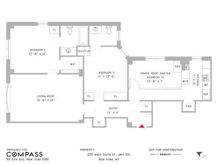 $1,495,000 | 200 West 54th Street, Unit 10K | Midtown Central