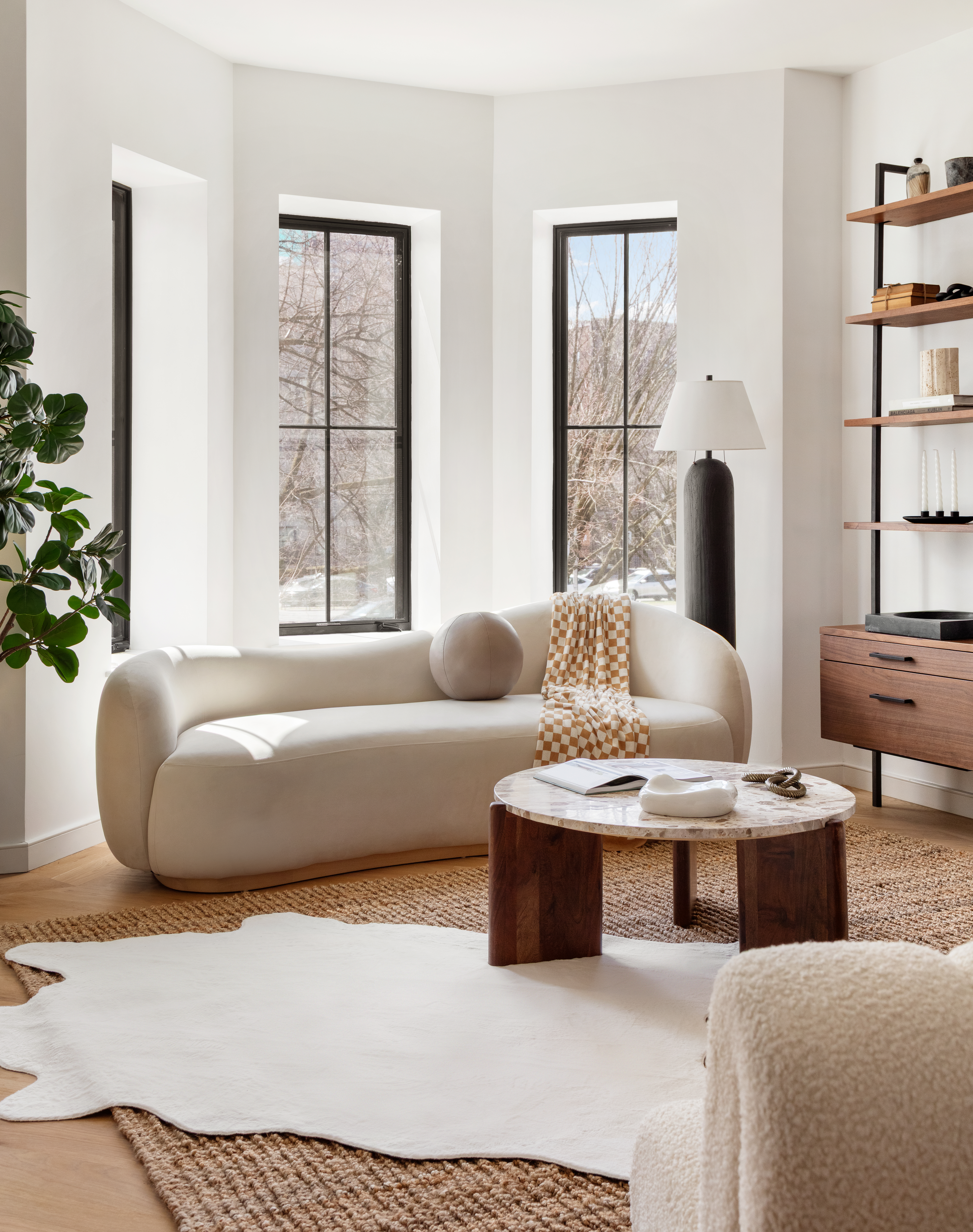 357 Eastern Parkway Brooklyn, NY 11216 - Photo 3 of 15 a living room with furniture and a large window