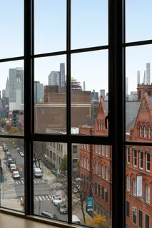 a view of a city from a window